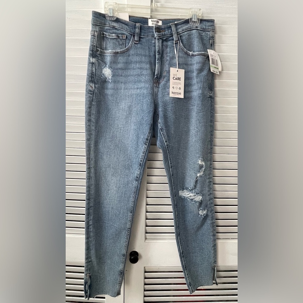 NWT Kensie Light Blue Distressed Skinny Jeans